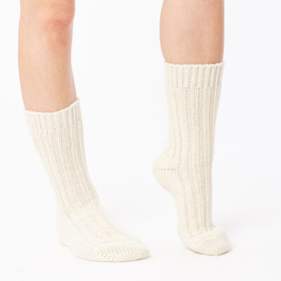 Skarpety z wełny Alpaki Biały