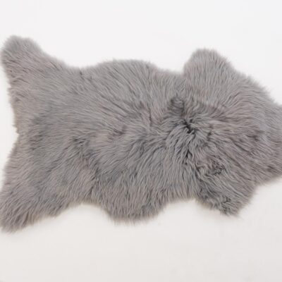 Skóra owcza dekoracyjna naturalna Srebrna