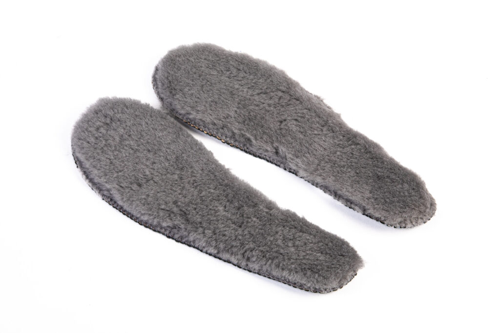 Wkładki do Butów z Futra Owczego - szare