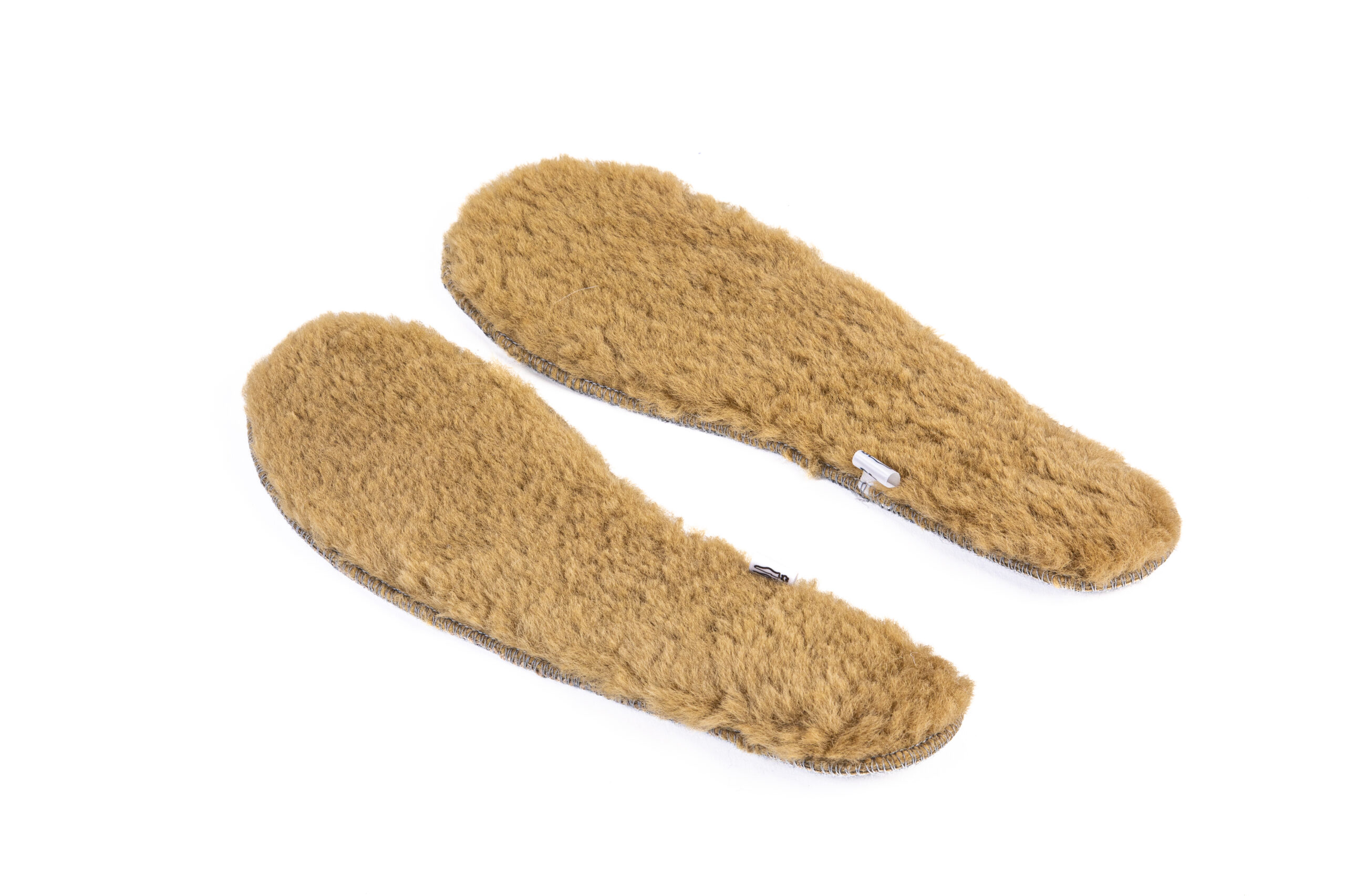 Wkładki do Butów z Futra Owczego - ciemny beż