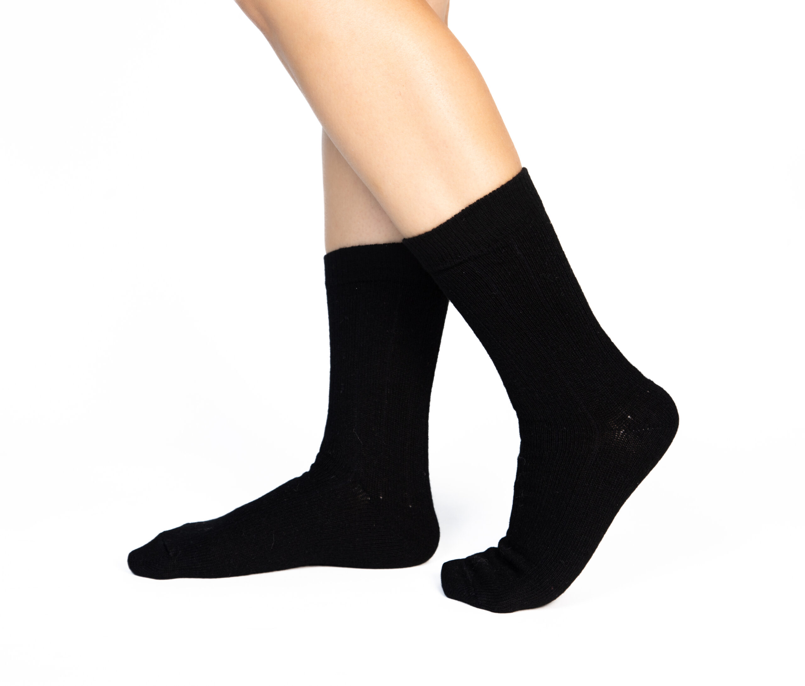 Skarpety z kaszmirem i wełną merino - czarne