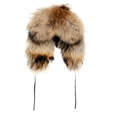 Czapka Uszanka z Naturalnego Futra Jenota