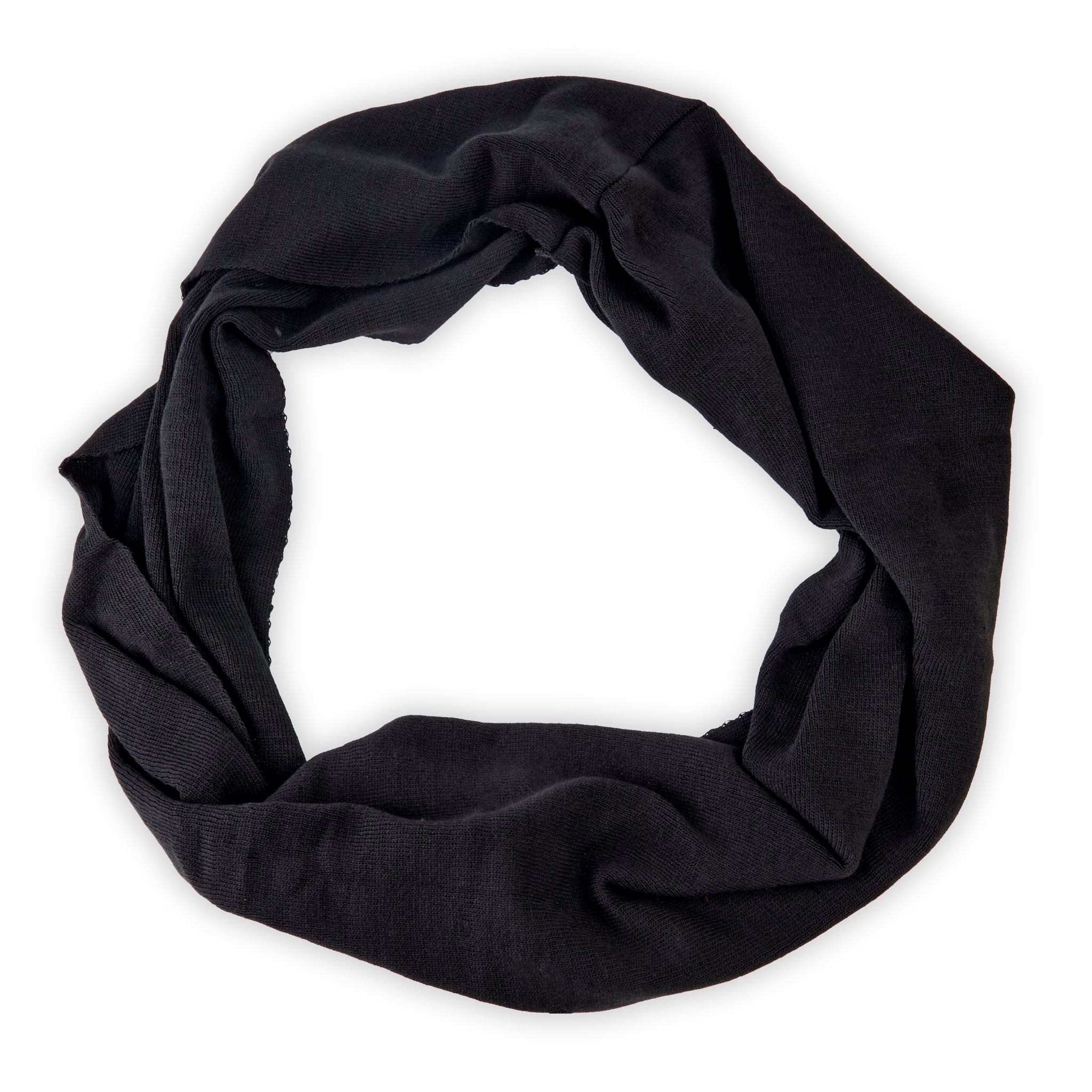 Czarna Czapka i Komin z Wełny - Komplet a