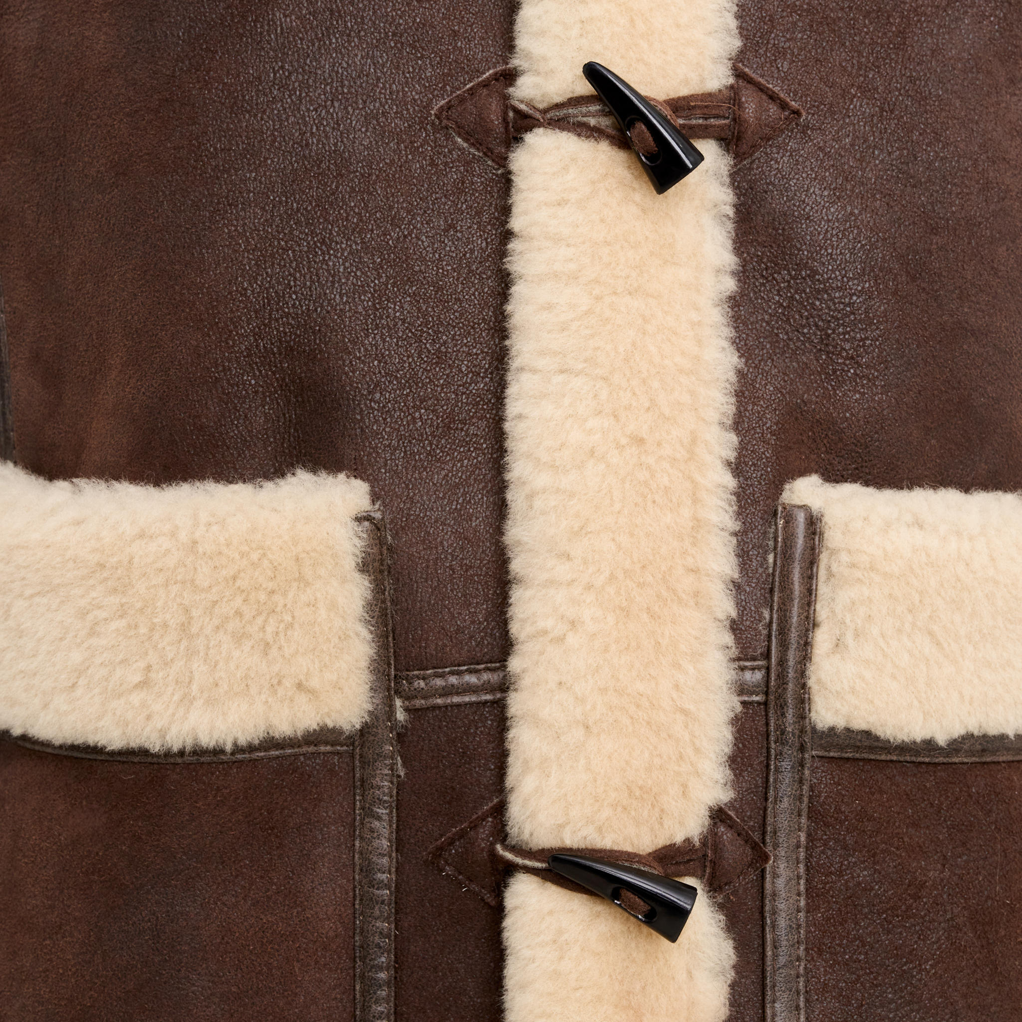 Kożuch Męski Naturalny Brązowy - Walter