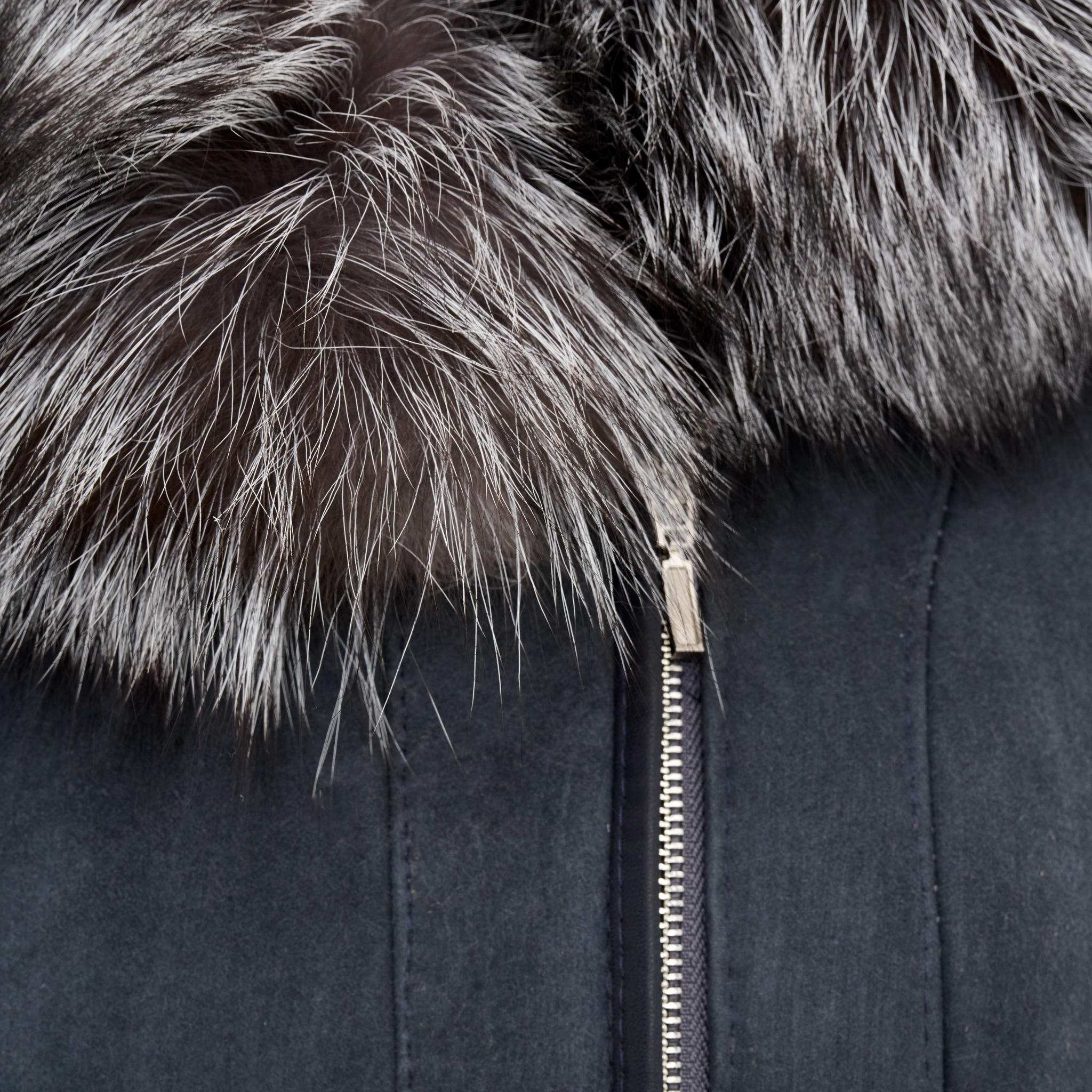 Kożuch Damski Naturalny z Naturalnym Futrem - Marzenka - obrazek 3