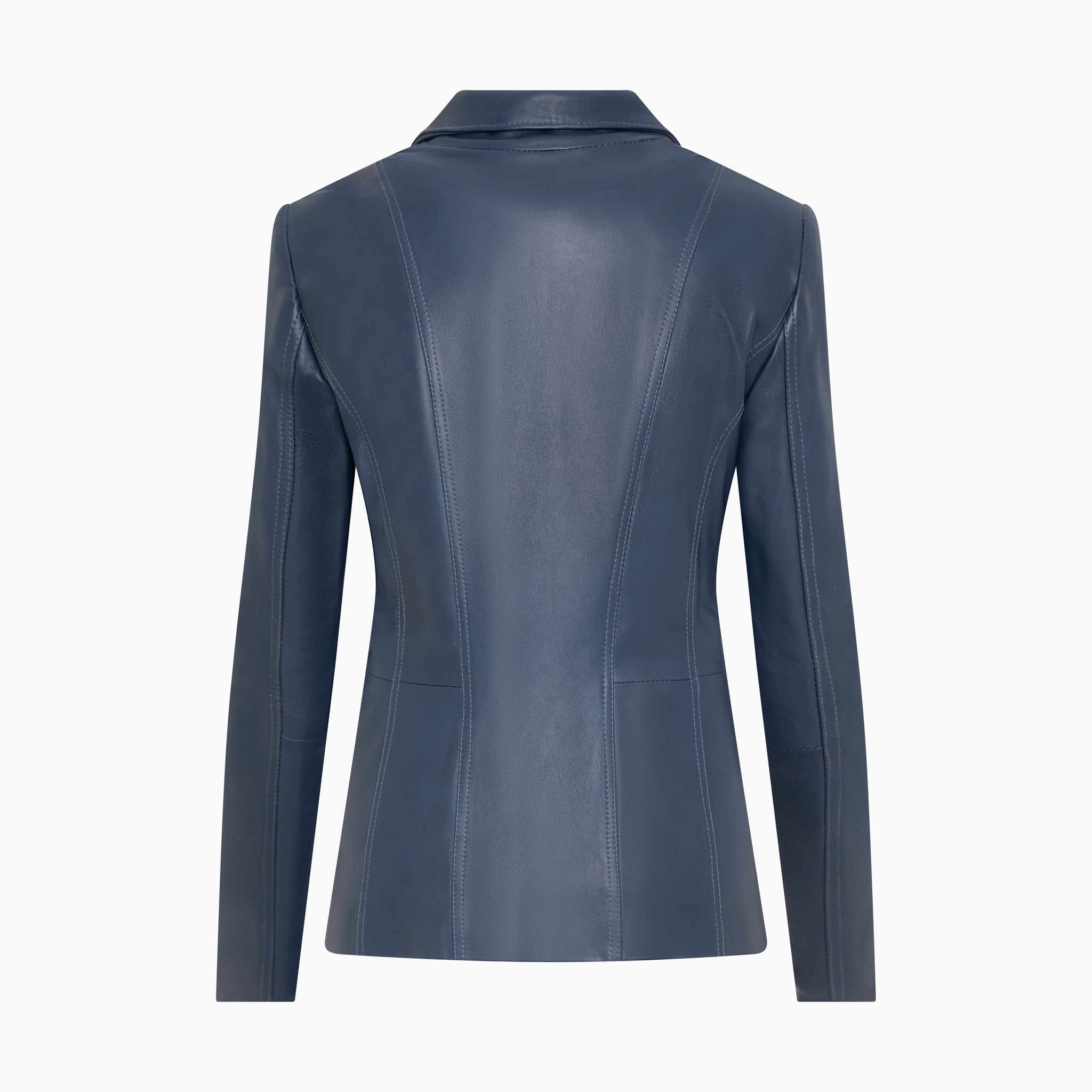 Damska Granatowa Kurtka Skórzana ZUZA