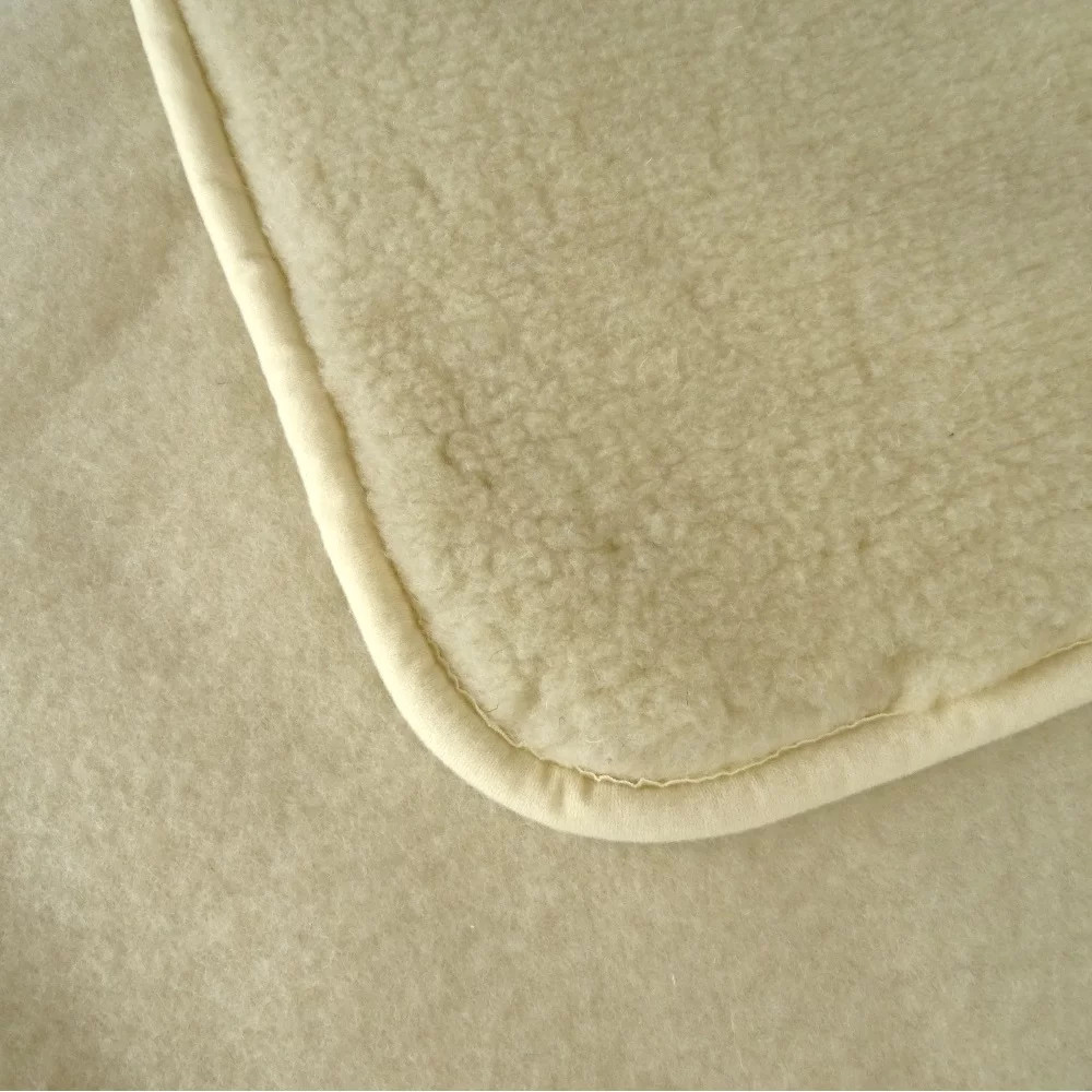 Koc z wełny merino - ecri koc wełniany merynos