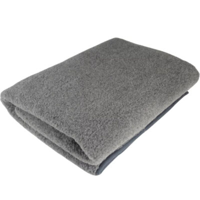 Koc z wełny merino - szary koc wełniany merynos