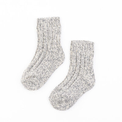Dziecięce skarpety z wełny Merino szare