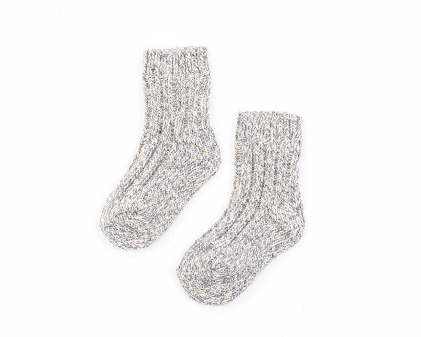Dziecięce skarpety z wełny Merino szare