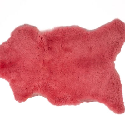 Skóra Owcza Dekoracyjna Różowa - krótki włos