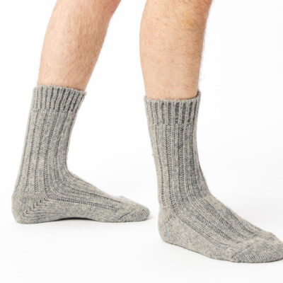 Skarpety z wełny Alpaki Beżowe