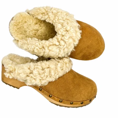 Rude Drewniaki Ocieplane z Naturalnym Futrem