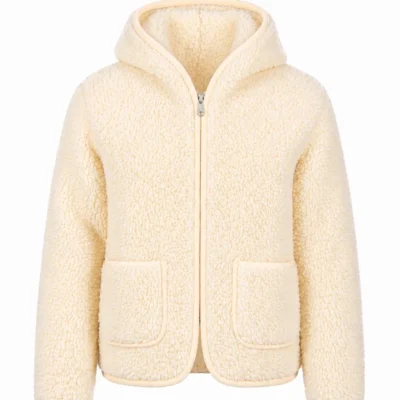 Bluza z runa owczego ecru z naturalnej wełny owczej